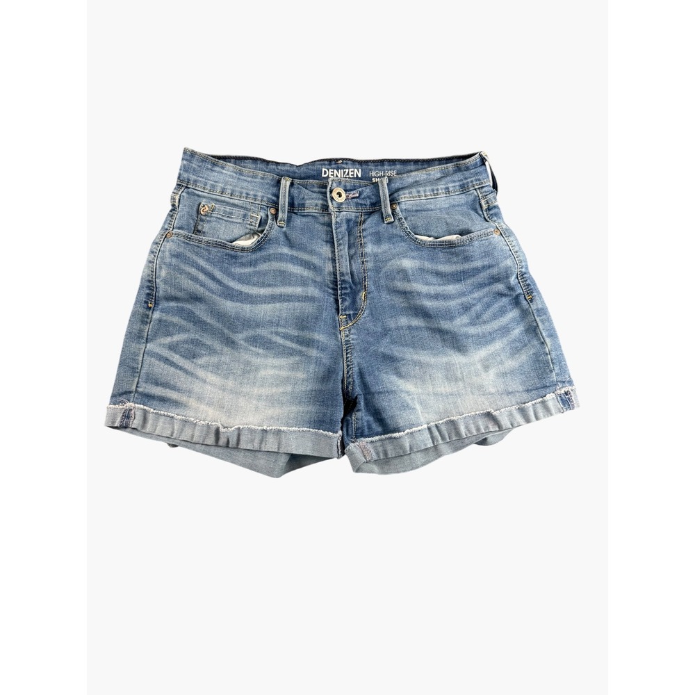 Denizen from Levis Womens High Rise Denim Shorts Size 4 W27 Medium Wash Blue
